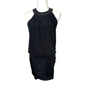 White House Black Market Drop Waist Open Back Cocktail Party Dress Size Small